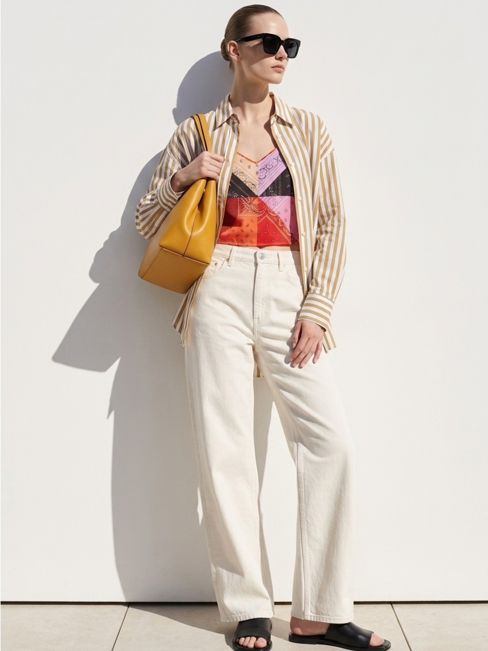 Staud handkerchief spaggetti strap top.